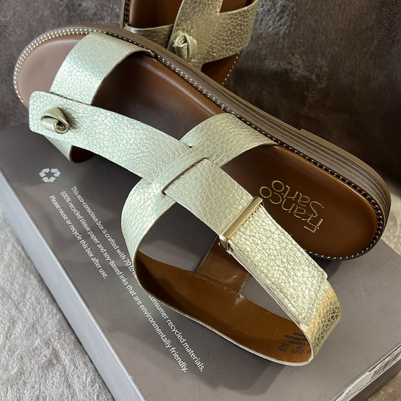 New Franco Sarto L GLENNI, GOLD LE Sandals - Picture 5 of 12